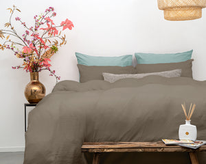Mousseline Perkal Taupe