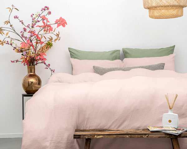 Mousseline Perkal Roze