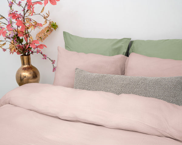 Mousseline Perkal Roze