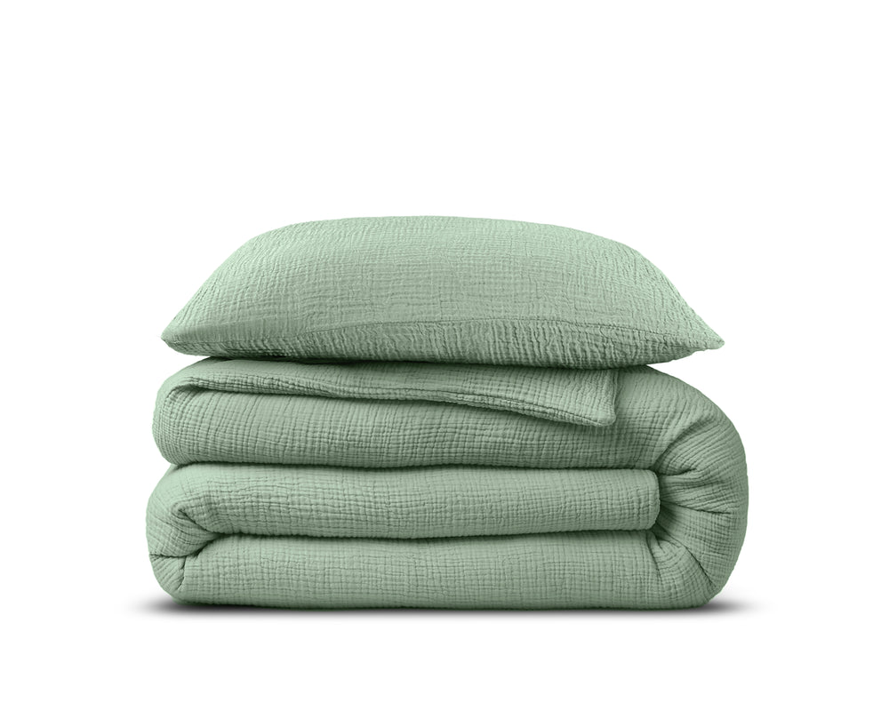 Mousseline Perkal Groen