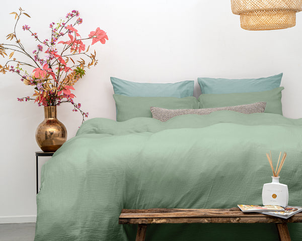 Mousseline Perkal Groen