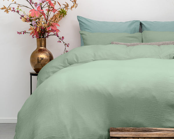 Mousseline Perkal Groen