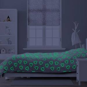 Glow in the dark Hearts Pink