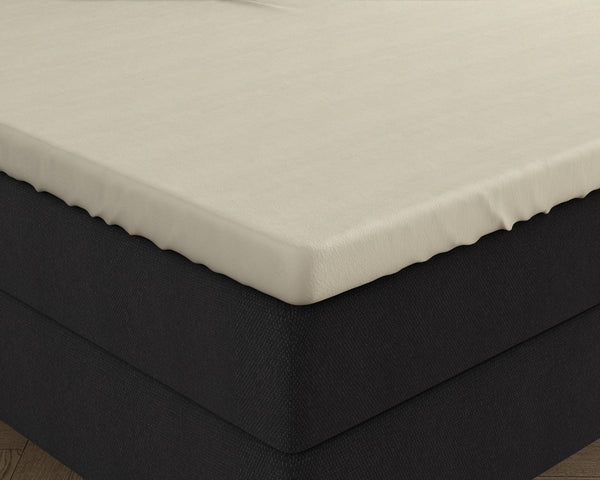 Double Jersey 220 gr. Topper Fitted Sheet Cream