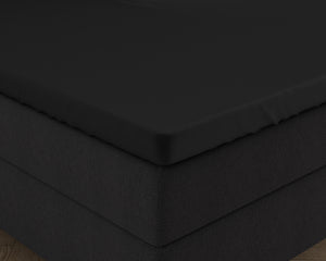 Dubbel Jersey 220 gr. Topper Hoeslaken Zwart