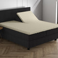 Doppel-Jersey 220 gr. Split Topper Spannbettlaken Creme