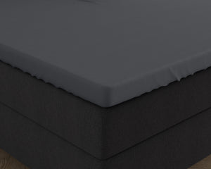 Dubbel Jersey 220 gr. Splittopper hoeslaken Antraciet