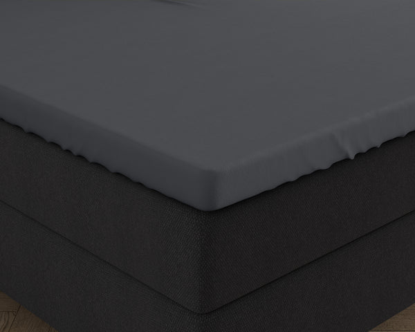 Dubbel Jersey 220 gr. Splittopper hoeslaken Antraciet