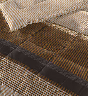 All-in one Lazy dekbed Marina Taupe Met Kussenslopen