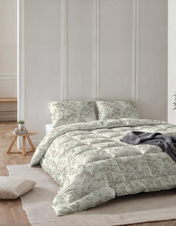 Dekbed Zonder Overtrek - All-in one dekbed Fir Groen Met Kussenslopen