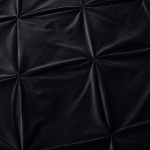 Velvet Pintuck Zwart