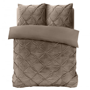 Velvet Pintuck Taupe