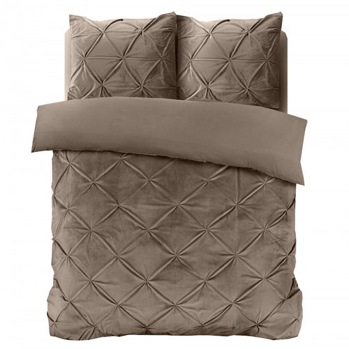 Velvet Pintuck Taupe