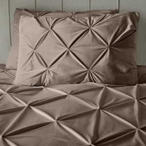Velvet Pintuck Taupe