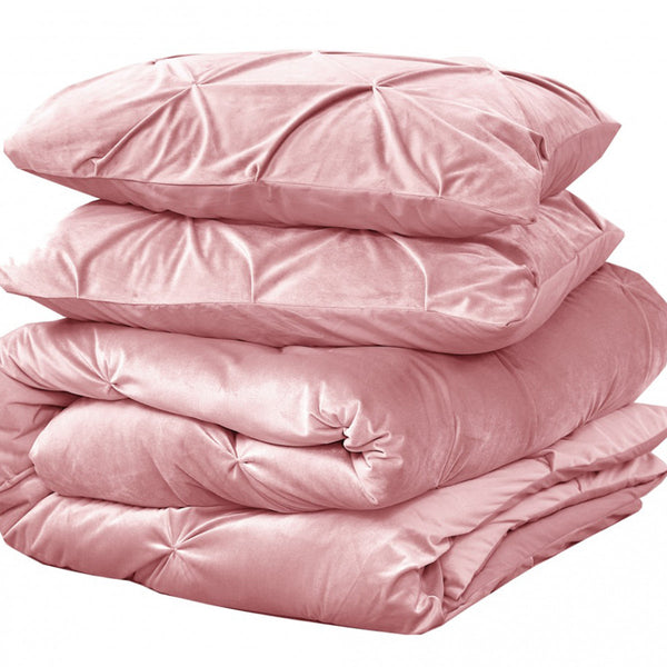 Velvet Pintuck Roze