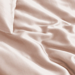 Dekbedovertrek 100% bamboe blush roze