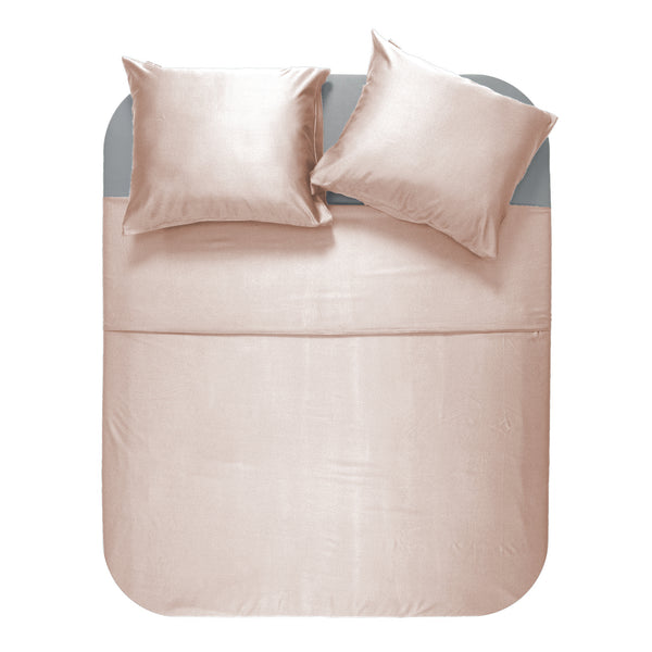 Dekbedovertrek 100% bamboe blush roze
