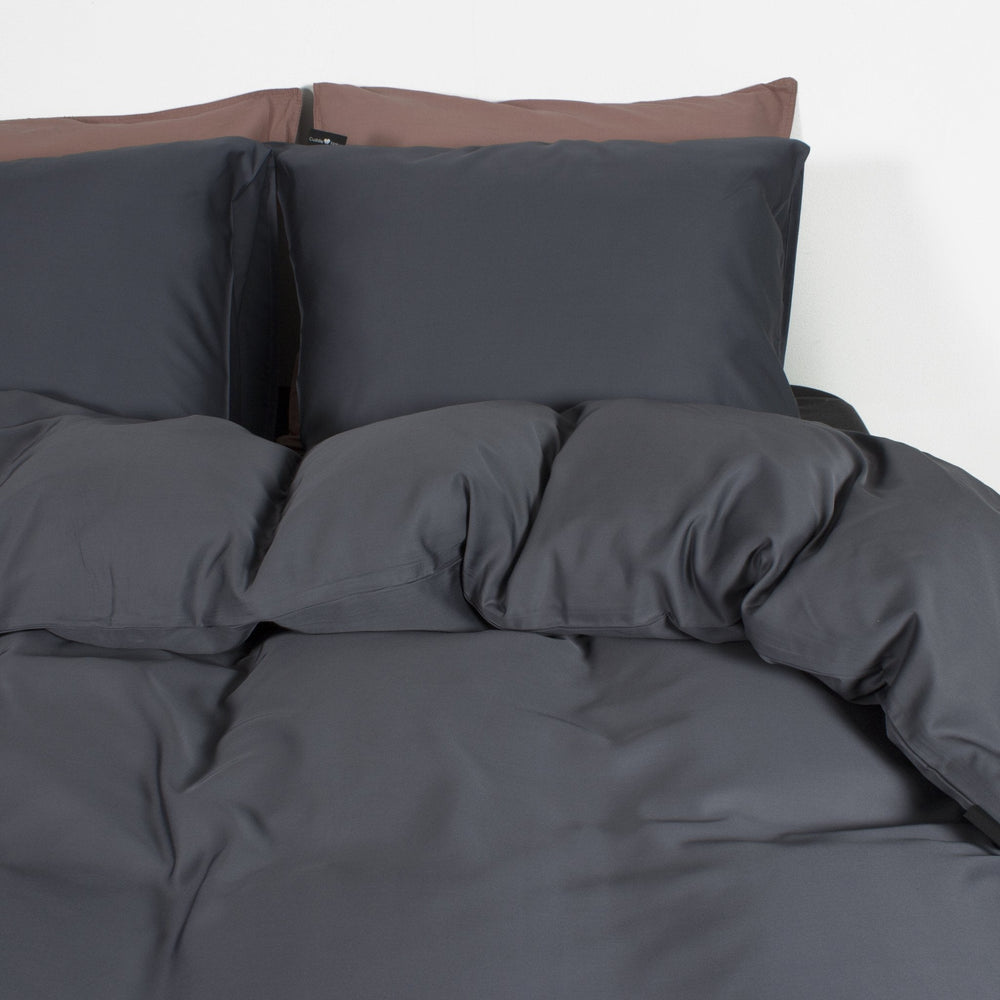 Duvet cover 100% bamboo anthracite
