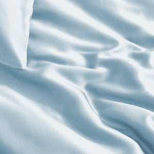 Dekbedovertrek 100% bamboe blauw