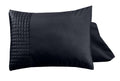 Velvet Band Black 2er-Pack Kissenbezüge Schwarz 60 x 70