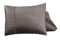 Velvet Band Taupe 2er-Pack Kissenbezüge Taupe 60 x 70