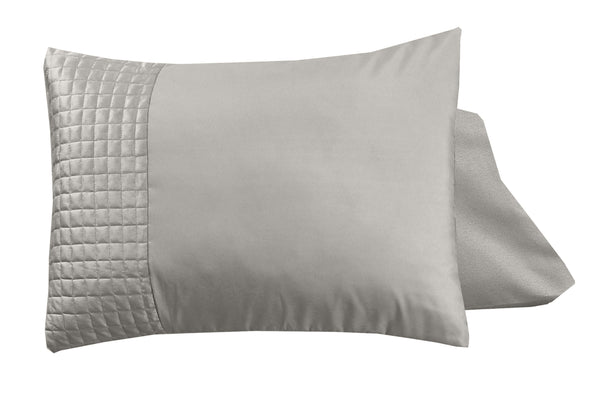 Velvet Band Sand/Grey 2-pack pillowcases Sand/Grey 60 x 70