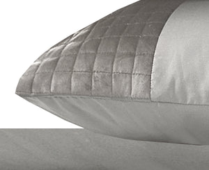 Velvet Band Sand/Grey 2-pack pillowcases Sand/Grey 60 x 70