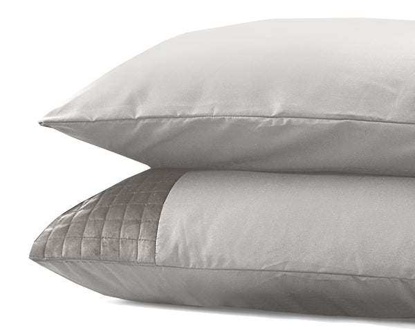 Velvet Band Sand/Grey 2-pack pillowcases Sand/Grey 60 x 70