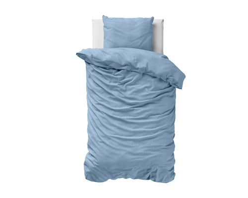 Mousseline Perkal Sky Blauw