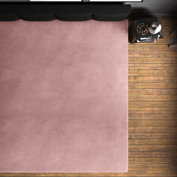 Velvet hoeslaken Oud Roze