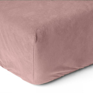 Velvet hoeslaken Oud Roze