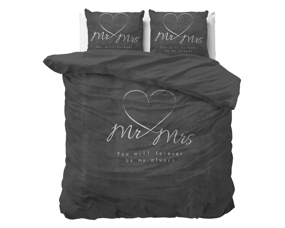 Mr And Mrs Heart Antraciet