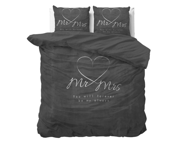 Mr And Mrs Heart Antraciet