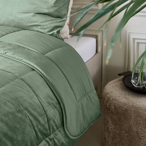 Lileo Lazy Velvet Dekbed Groen