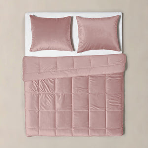 Lileo Lazy Velvet Dekbed Oud Roze