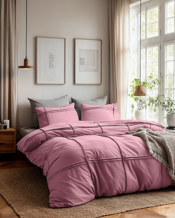 Washed Tufted Oud Roze