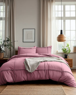 Washed Tufted Oud Roze