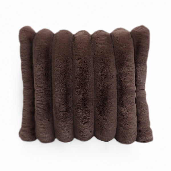 Rib Rabbit Fur Sierkussen