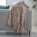 Teddyplaid Taupe 150 x 200