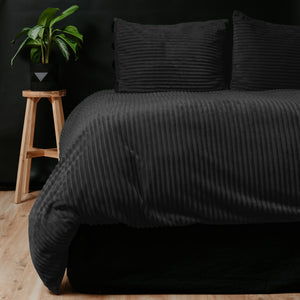 Rib Teddy Zwart