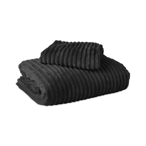 Rib Teddy Zwart