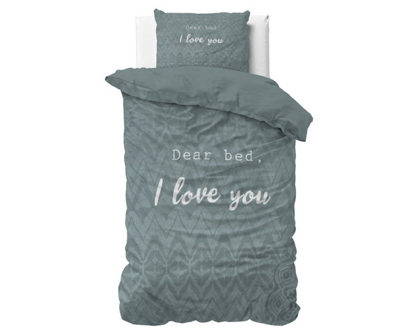 Dekbedovertrek - I Love Bed Groen