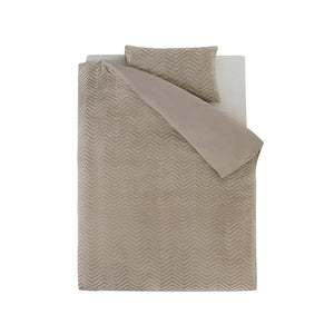 Chevron Teddy Taupe