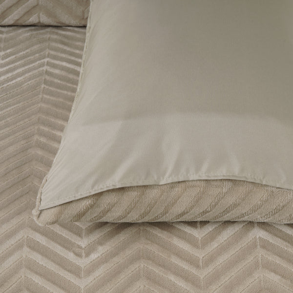 Chevron Teddy Taupe