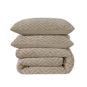 Chevron Teddy Taupe