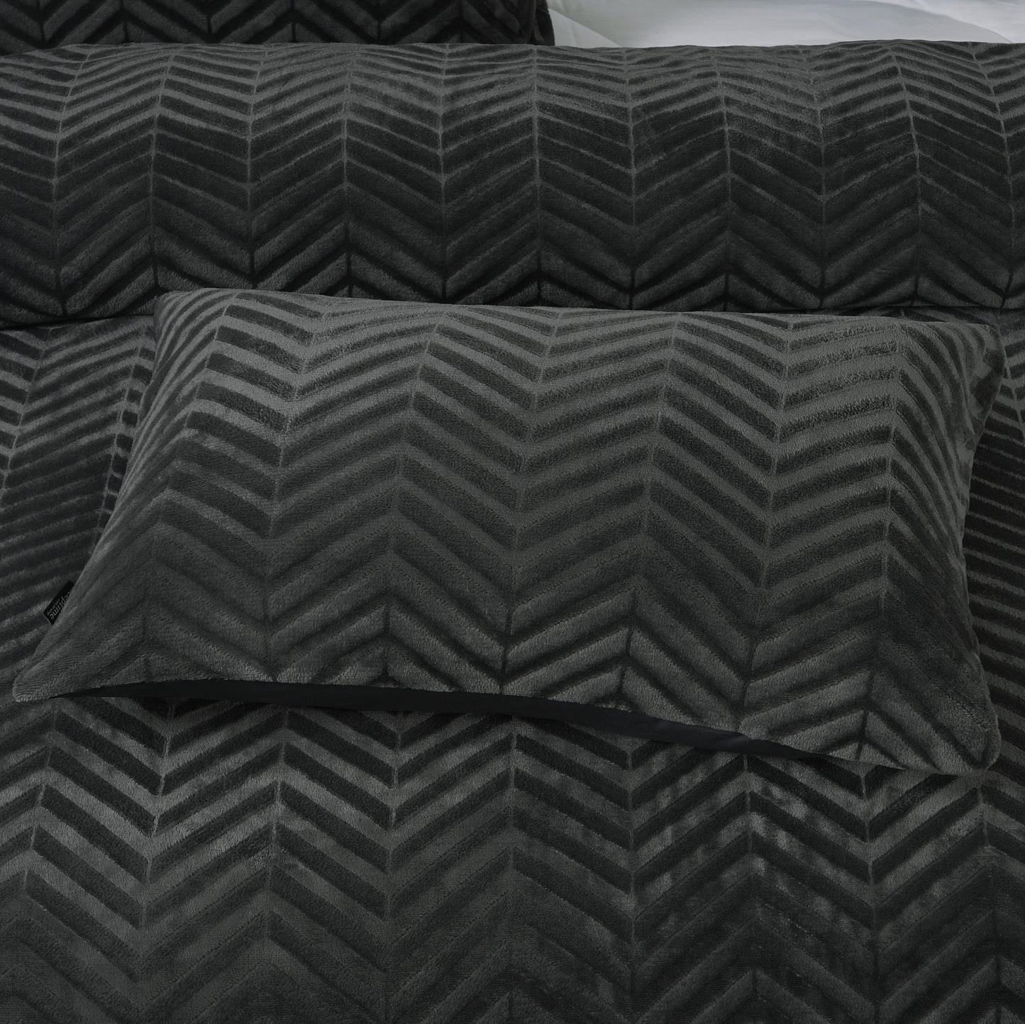 Chevron Teddy Antraciet