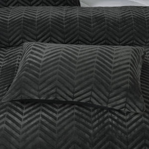 Chevron Teddy Antraciet