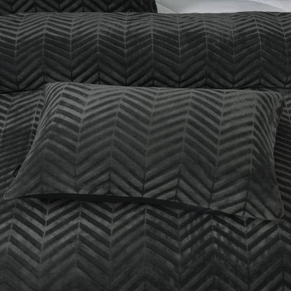 Chevron Teddy Antraciet