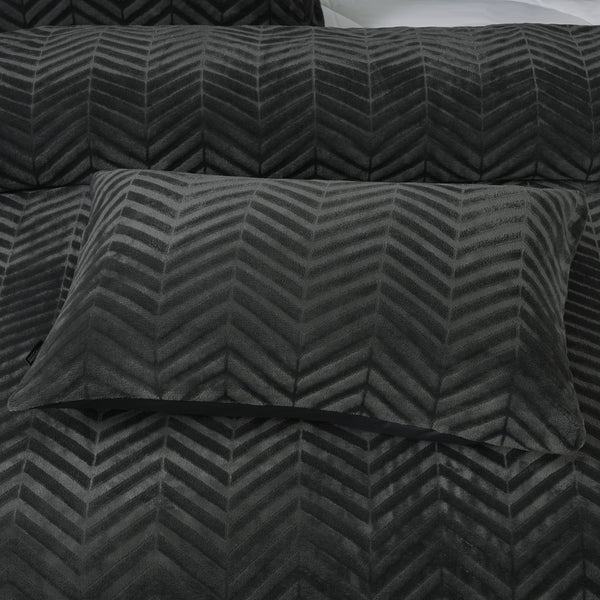 Chevron Teddy Antraciet