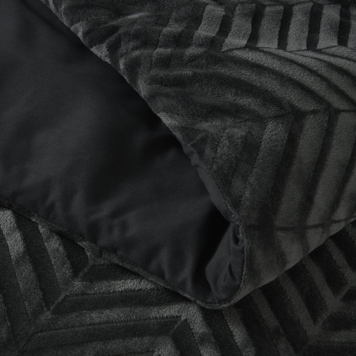 Chevron Teddy Antraciet